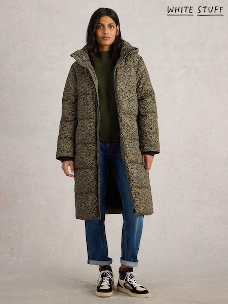 White Stuff Black Elyse Quilted Coat (AM2538) | €128