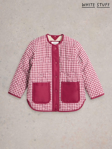 White Stuff Gingham Borg Lined Coat (AM2544) | ‏160 د.إ.‏