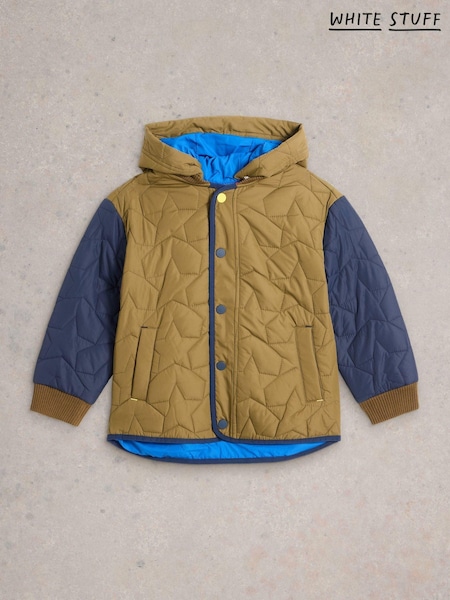 White Stuff Star Quilted Colourblock Coat (AM2548) | €35