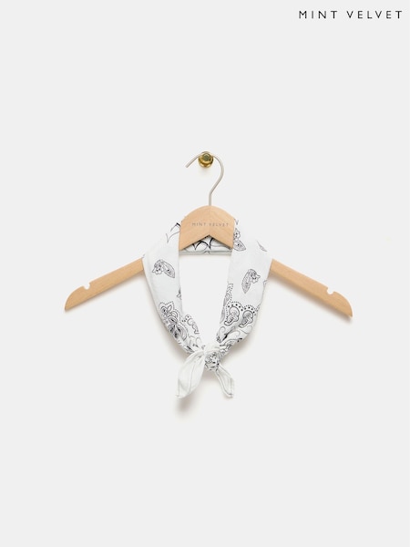 Mint Velvet Paisley Square Neck Scarf (AM2622) | 182 LEI