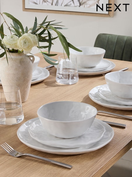 12 Piece White Anya Dinner Set (AM2765) | € 90