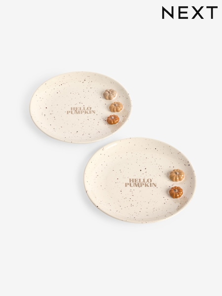 Set of 2 Orange Autumn Pumpkin Side Plates (AM2773) | €18