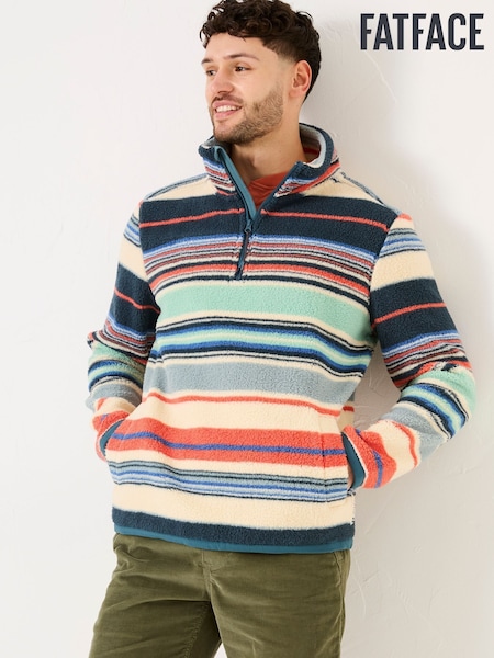 Blue Stripe Fleece Half Zip (AM2811) | R$ 490