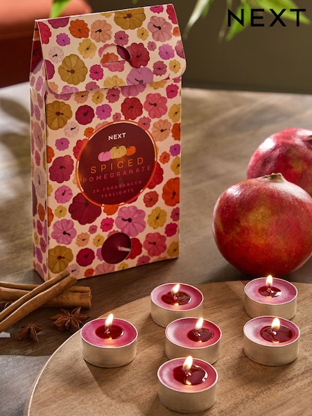 Orange Autumnal Pumpkin Ginger Chai 24 Pack Tealights Candle (AM2850) | €7.50
