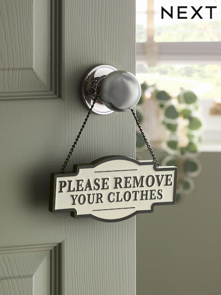 Slogan Bathroom Door Sign (AM2976) | ‏32‏₪