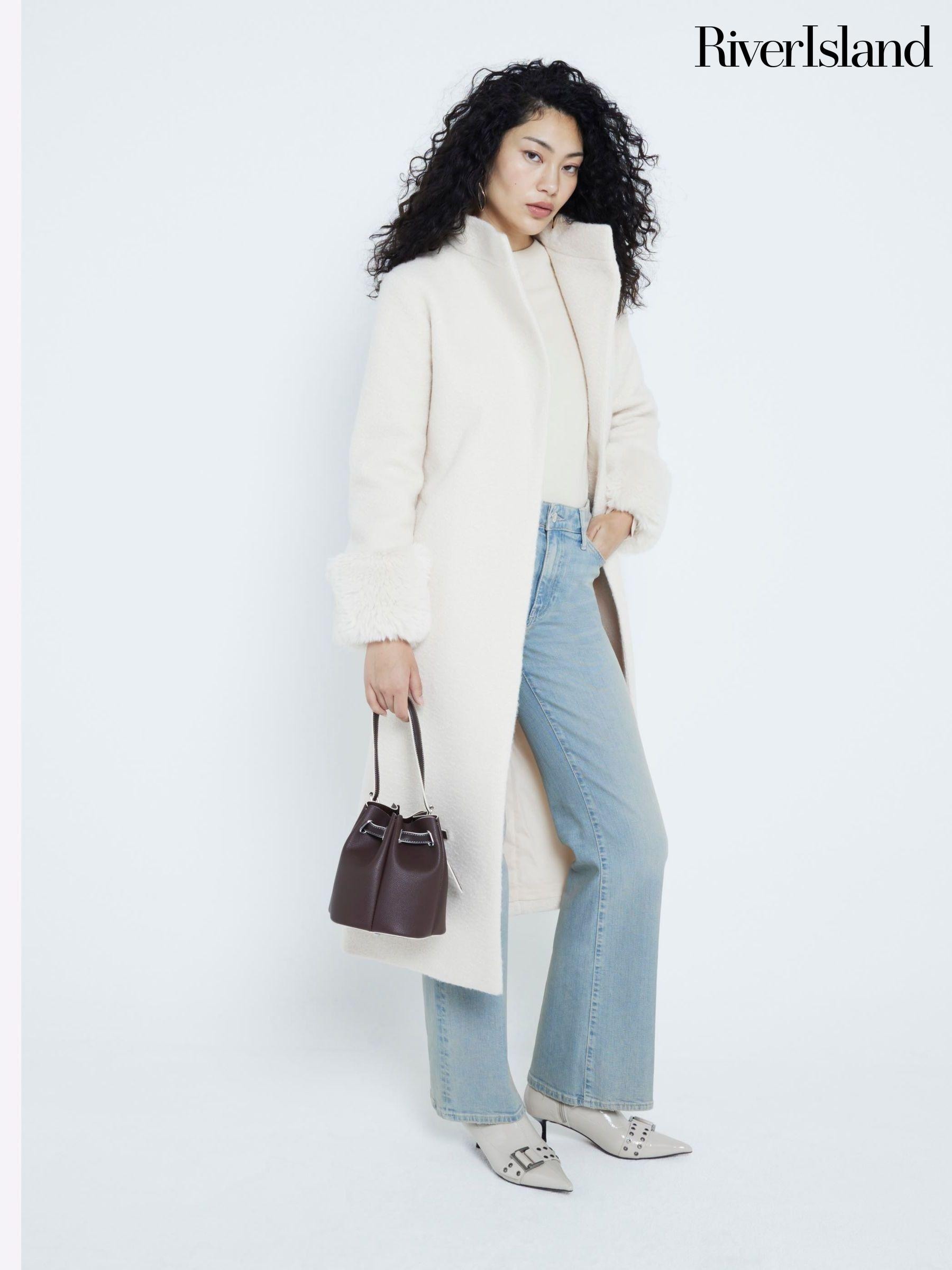 Women s Coats River Island Casual Long Sleeve Coatsandjackets Next Oman