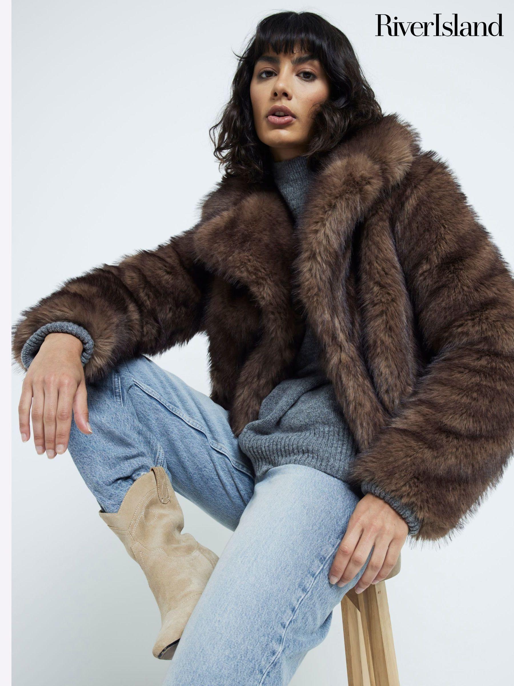 River island parka womens on sale