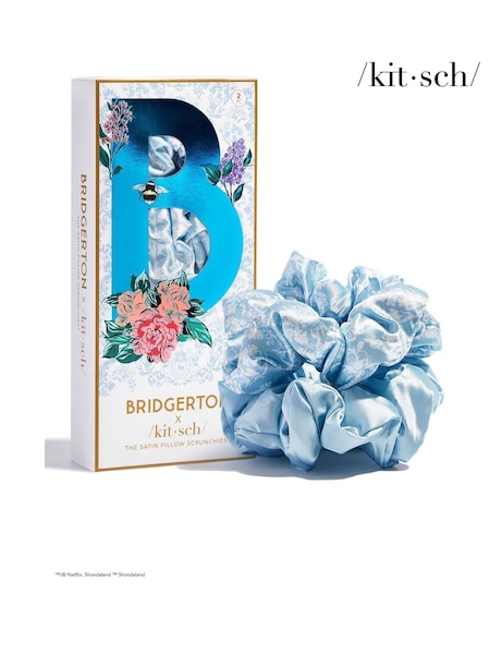 Kitsch Blue x Bridgerton Satin Scrunchies (AM3094) | €20