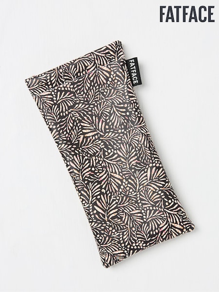 FatFace Black Leaf Print Sunglasses Case (AM3197) | €14