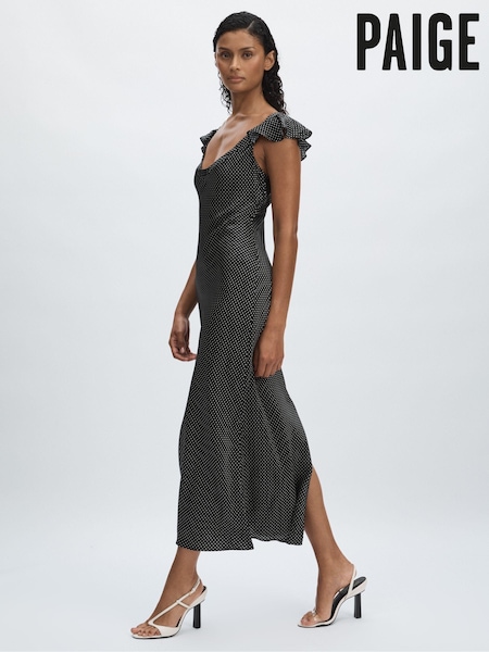 Paige Silk Satin Polka Dot Dress (AM3251) | €693
