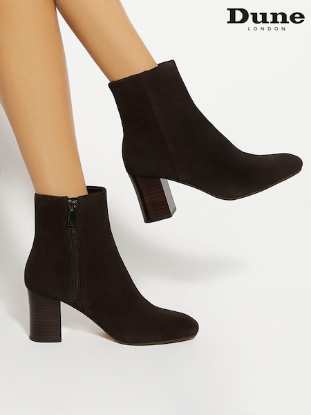 Dune London Brown Ollave Soft Ankle Boots (AM3256) | €228
