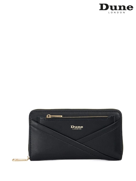 Черный - Dune London Kelbey Zip Around Long Purse (AM3290) | €65