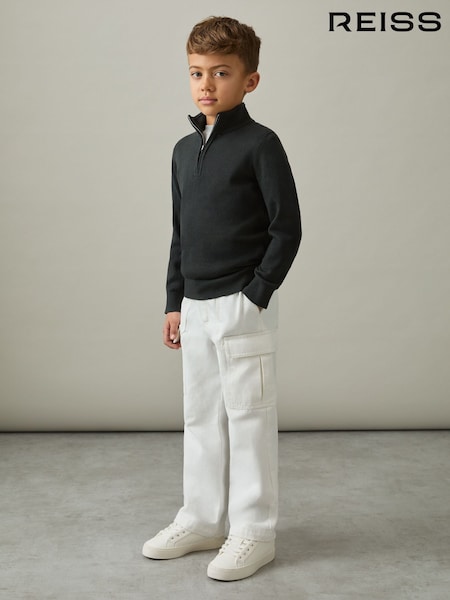 Reiss Stone Todd 3-9 yrs 100% Cotton Straight Leg Cargo Trousers (AM3299) | €58