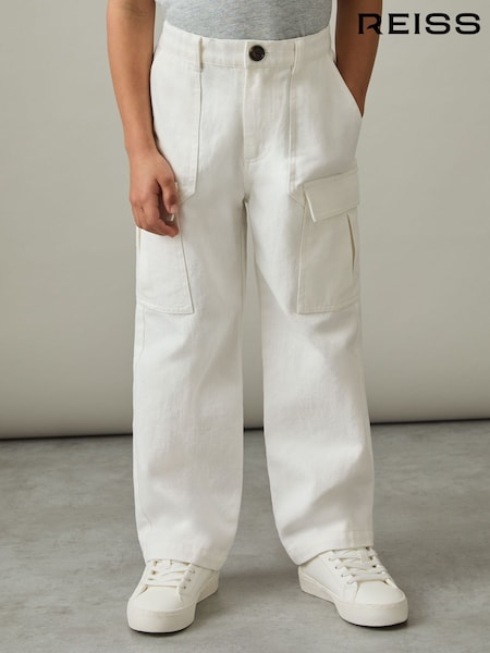 Piedra - Reiss Todd 100% Cotton Straight Leg Cargo Trousers (AM3302) | 55 €