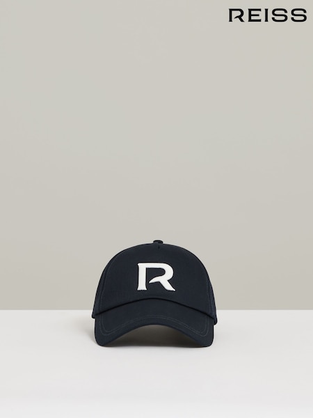 Azul marino - Reiss Chase Logo-embroidered Varsity Baseball Cap (AM3320) | 85 €