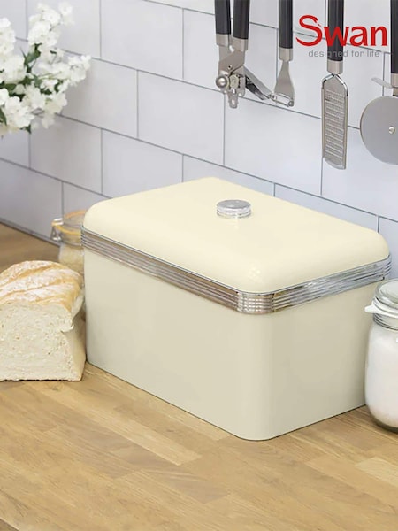 Swan Cream Retro Bread Bin (AM3321) | €40