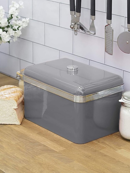 Swan Grey Retro Bread Bin (AM3329) | €40