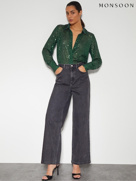 Monsoon Shonda Sheer Sequin Shirt (AM3413) | €49