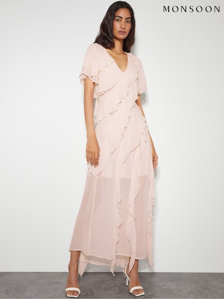 Roz - Monsoon Renata Volănașe Rochie lungă (AM3435) | 931 LEI