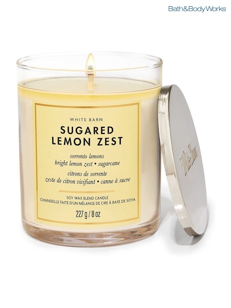 Bath & Body Works Sugared Lemon Zest Sugared Lemon Zest Single Wick Candle 8 oz / 227 g (AM3484) | €26