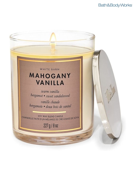 Bath & Body Works Mahogany Vanilla Single Wick Candle (AM3487) | €26