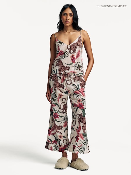 Desmond & Dempsey Cami & Wide Leg Pyjamas Set (AM3499) | ‏718 ر.ق.