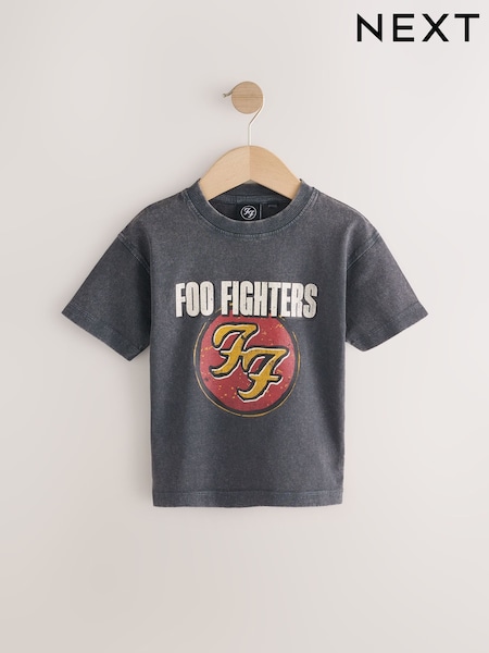 Charcoal Foo Fighters Band Graphic Short Sleeve T-Shirt (3mths-8yrs) (AM3688) | €16 - €18