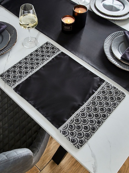 Catherine Lansfield Set of 4 Deco Sequin Dining Placemats (AM3719) | R$ 245