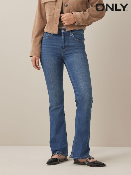 Albastru - ONLY Lola High Waisted Flared Jeans with Comfort Stretch (AM3754) | 209 LEI
