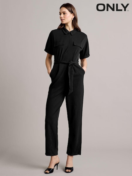 Only Short Sleeve Belted Jersey Jumpsuit (AM3755) | 68 €