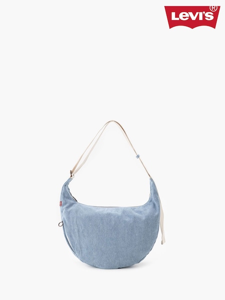 Levi's® Light Blue Denim Medium Brooklyn Denim Shoulder Bag (AM3767) | €58