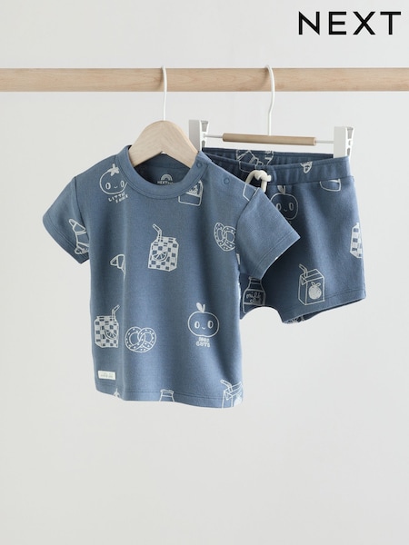 Blue Milk Club Baby T-Shirt and Shorts Set (AM3904) | AED56 - AED66