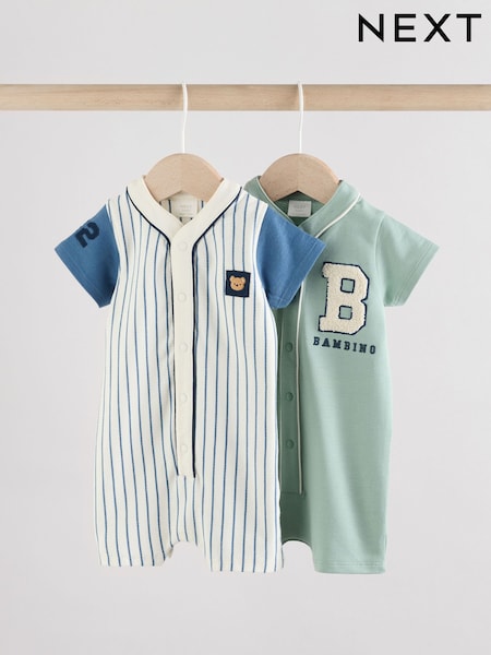 Minerals - 100% Cotton Varsity Rompers 2 Pack (AM3910) | 23 € - 26 €