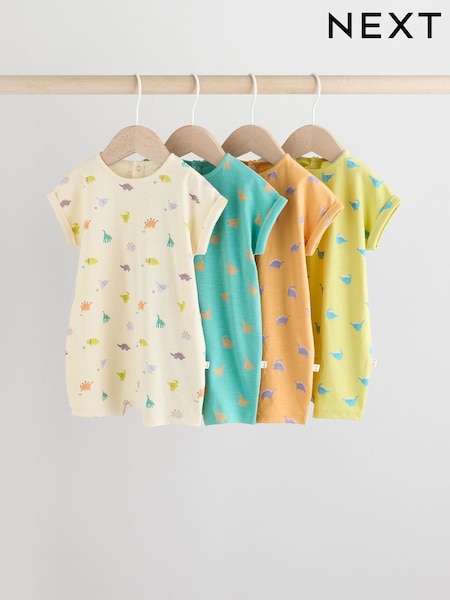 Multicolor - 100% Cotton Baby Rompers 4 Pack (AM3914) | 29 € - 35 €