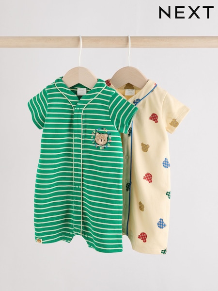 Brillante - 100% Cotton Varsity Rompers 2 Pack (AM3923) | 22 € - 25 €