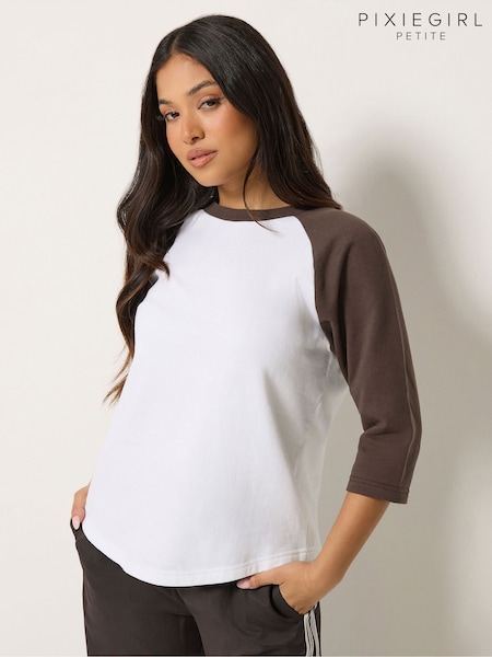 Brun - Pixiegirl Petite Raglan T-shirt
