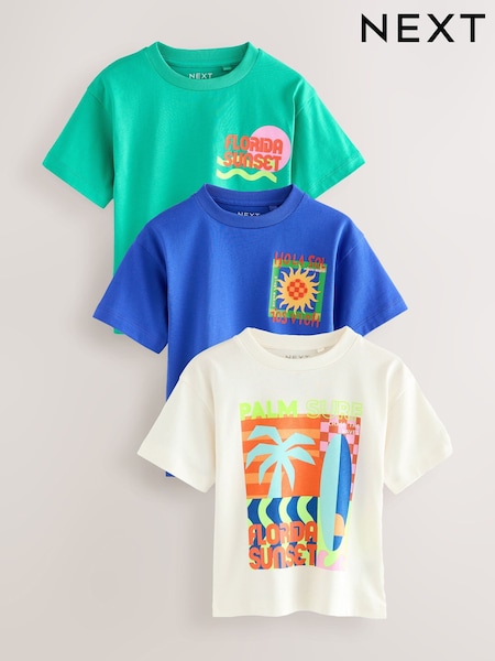 Hola Sol Short Sleeve T-Shirts 3 Pack (3mths-7yrs) (AM3982) | 618 UAH - 782 UAH