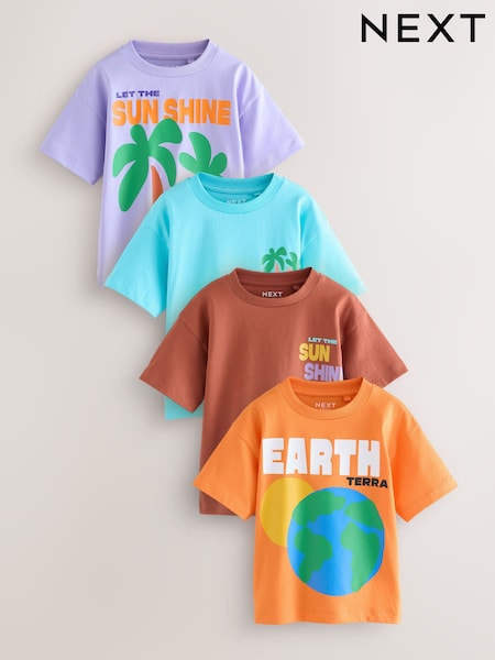 Brillante multicolor - Short Sleeve T-Shirts 4 Pack (3mths-7yrs) (AM3984) | 24 € - 29 €