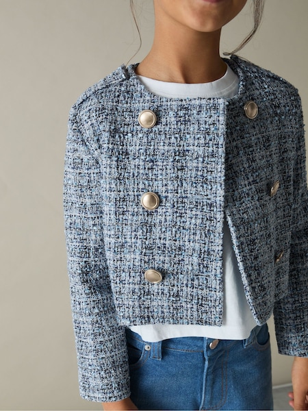 Reiss Magda Double-breasted Bouclé Jacket (AM4074) | ‏536 ر.س.‏