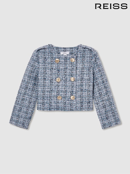Reiss Magda Double-Breasted Bouclé Jacket (AM4082) | 123 €