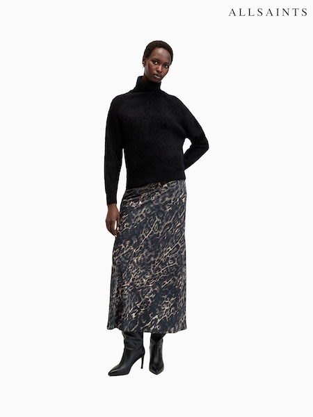 AllSaints Brown Bryony Skirt (AM4225) | 490 QAR