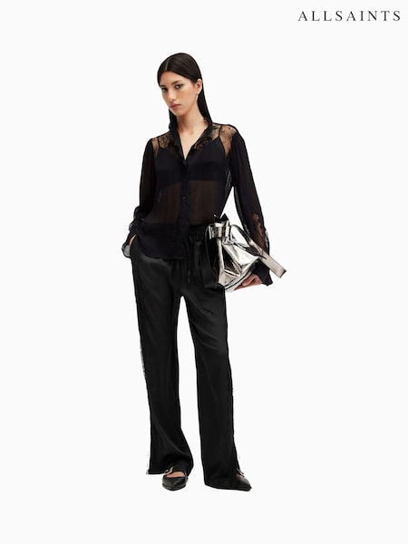 AllSaints Black Tyler Lace Trousers (AM4247) | 9,553 UAH