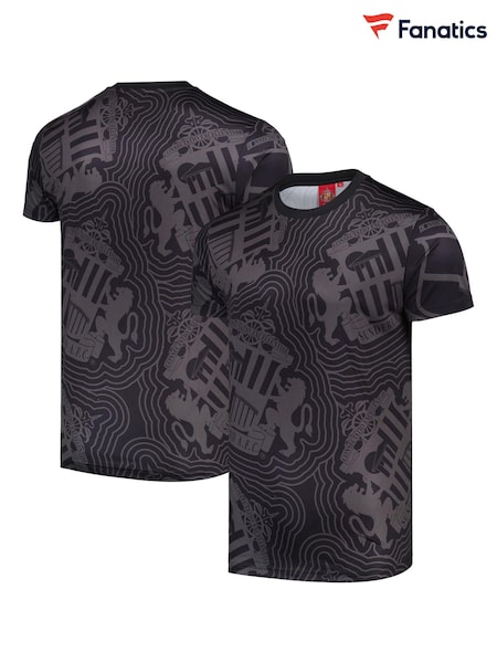 Fanatics Sunderland Mono Sublimated Polyester Black T-Shirt (AM4296) | €16