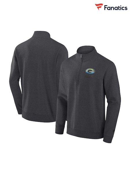 Fanatics NFL Green Bay Packers Gradient 1/2 Zip Crew Black Sweatshirt (AM4298) | €85