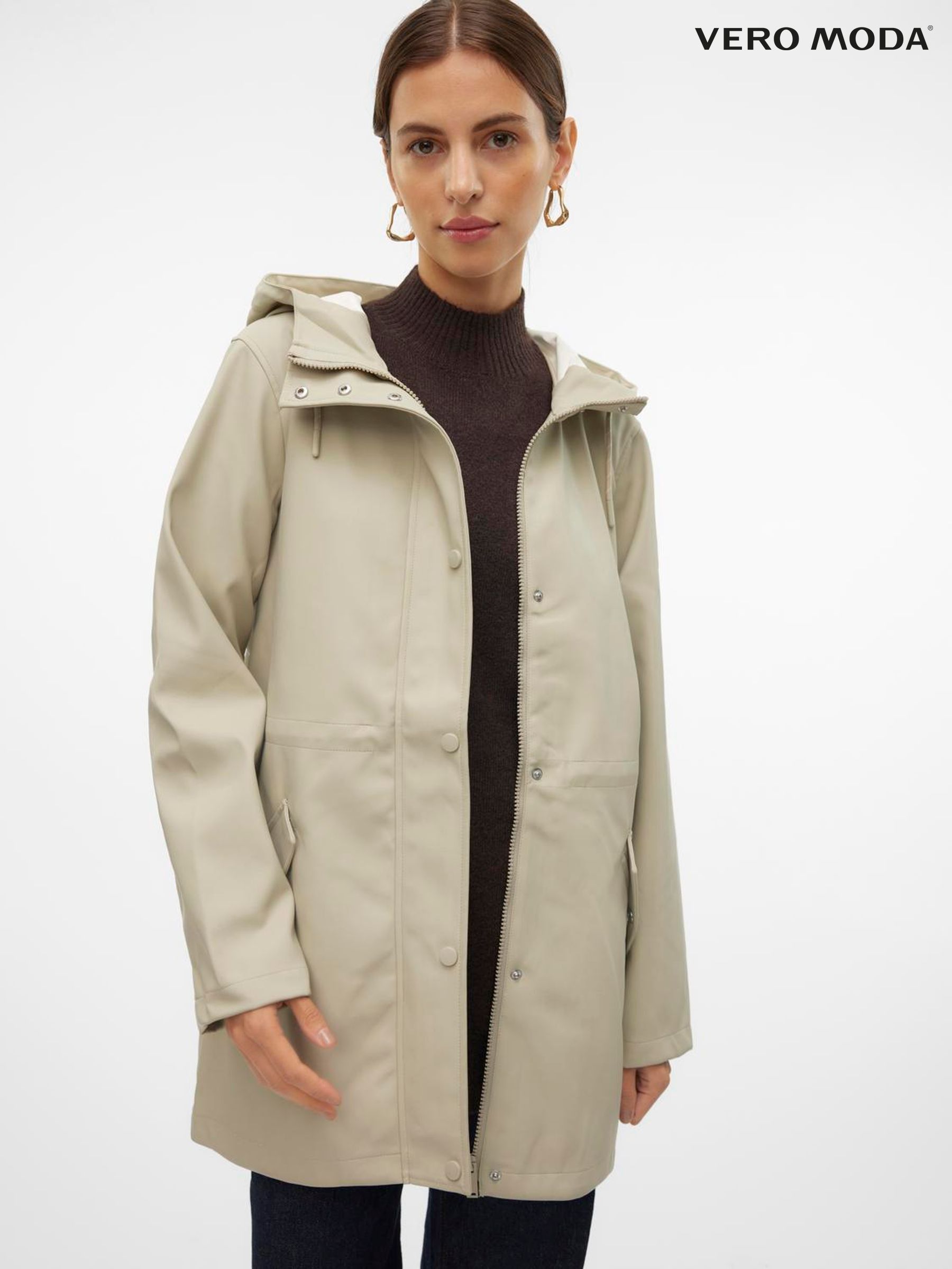 Women s Vero Moda Grey Waterproof Jackets Next Luxembourg