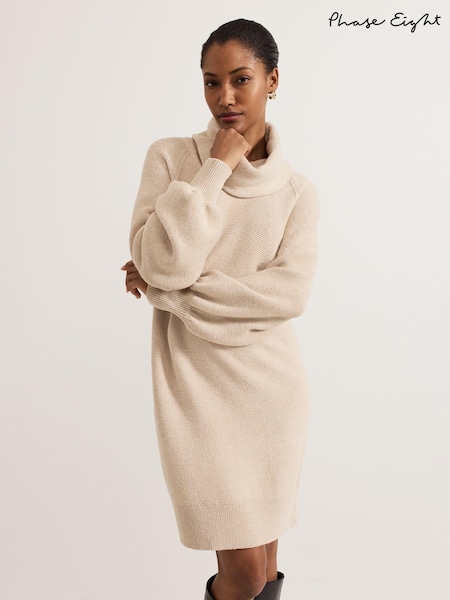 Phase Eight Natural Dahlie Metallic Dress (AM4350) | €60
