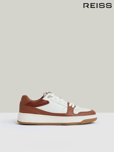 Reiss Astor Leather Panelled Trainers (AM4624) | ‏1,079‏₪