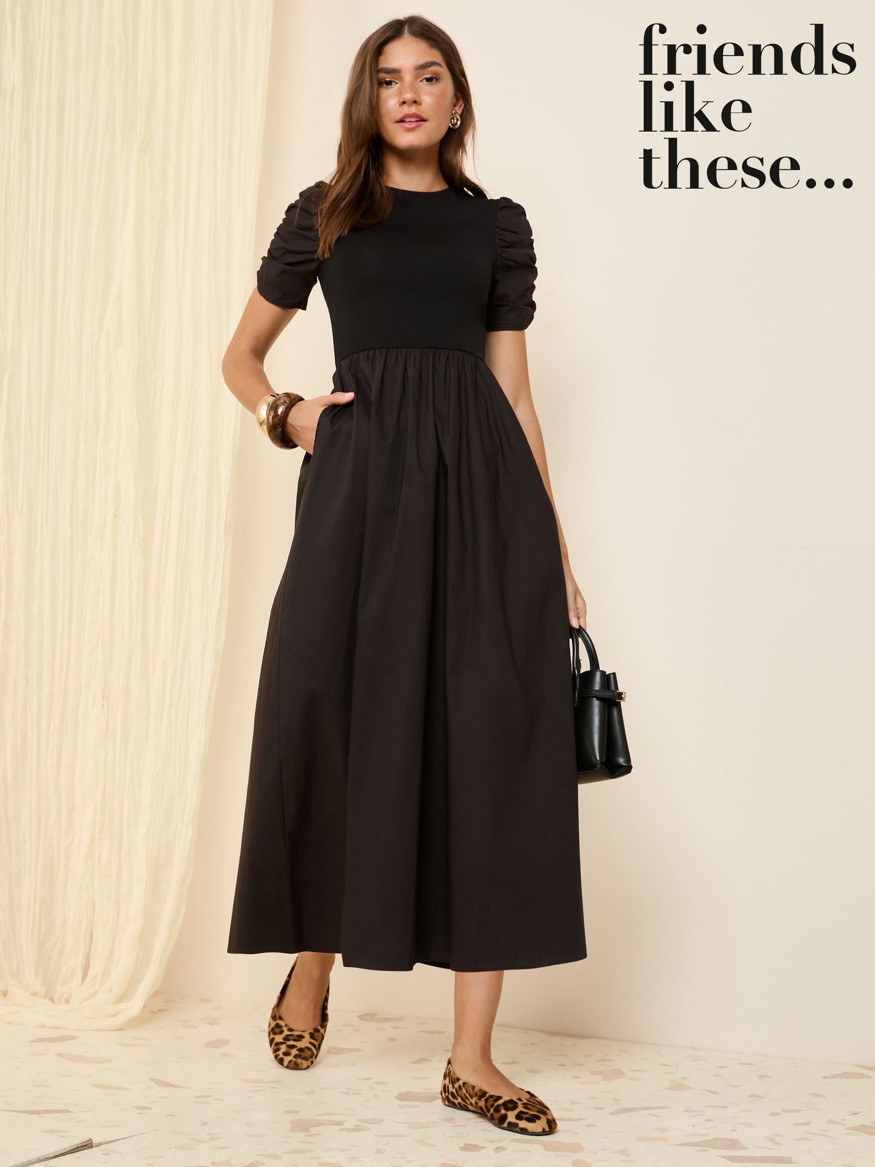 Buy Women's Dresses Black Smart Casual 100% Cotton Online | Next USA