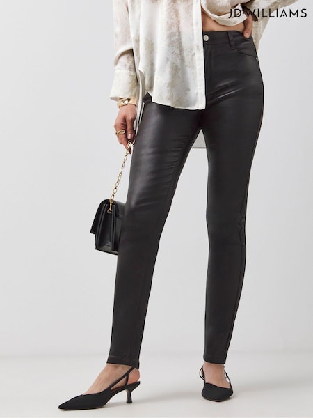 JD Williams Chocolate Brown Coated Skinny Jeans (AM4800) | €39