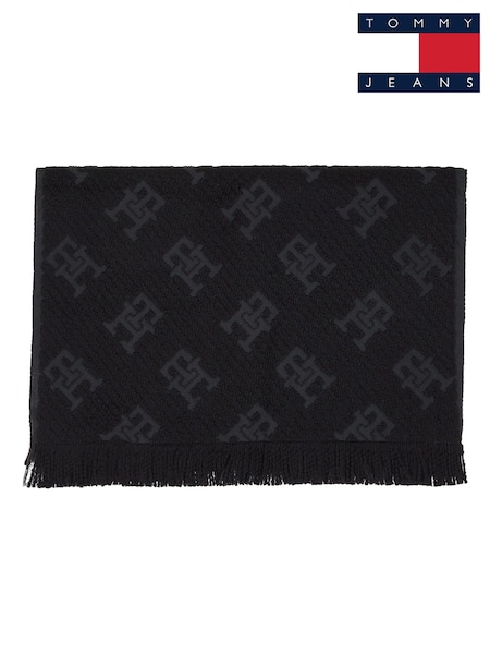 Tommy Hilfiger Black Chic Wool Scarf (AM4873) | R$ 640